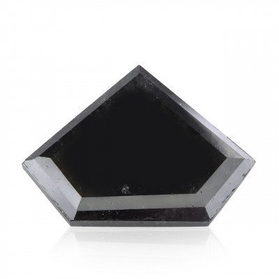 3.57 карат, фантазийный черный бриллиант, форма щит, GIA