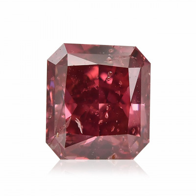 0.73 карат, фантазийный красный бриллиант, I1 чистота, GIA