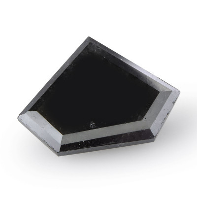 3.57 карат, фантазийный черный бриллиант, форма щит, GIA