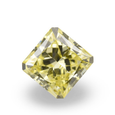 0.50 карат, фантазийный желтый бриллиант, форма Радиант, VVS1 чистота, GIA